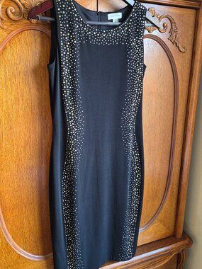 Calvin Klein- little black dress- sparkle